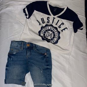 2 piece girls Justice set